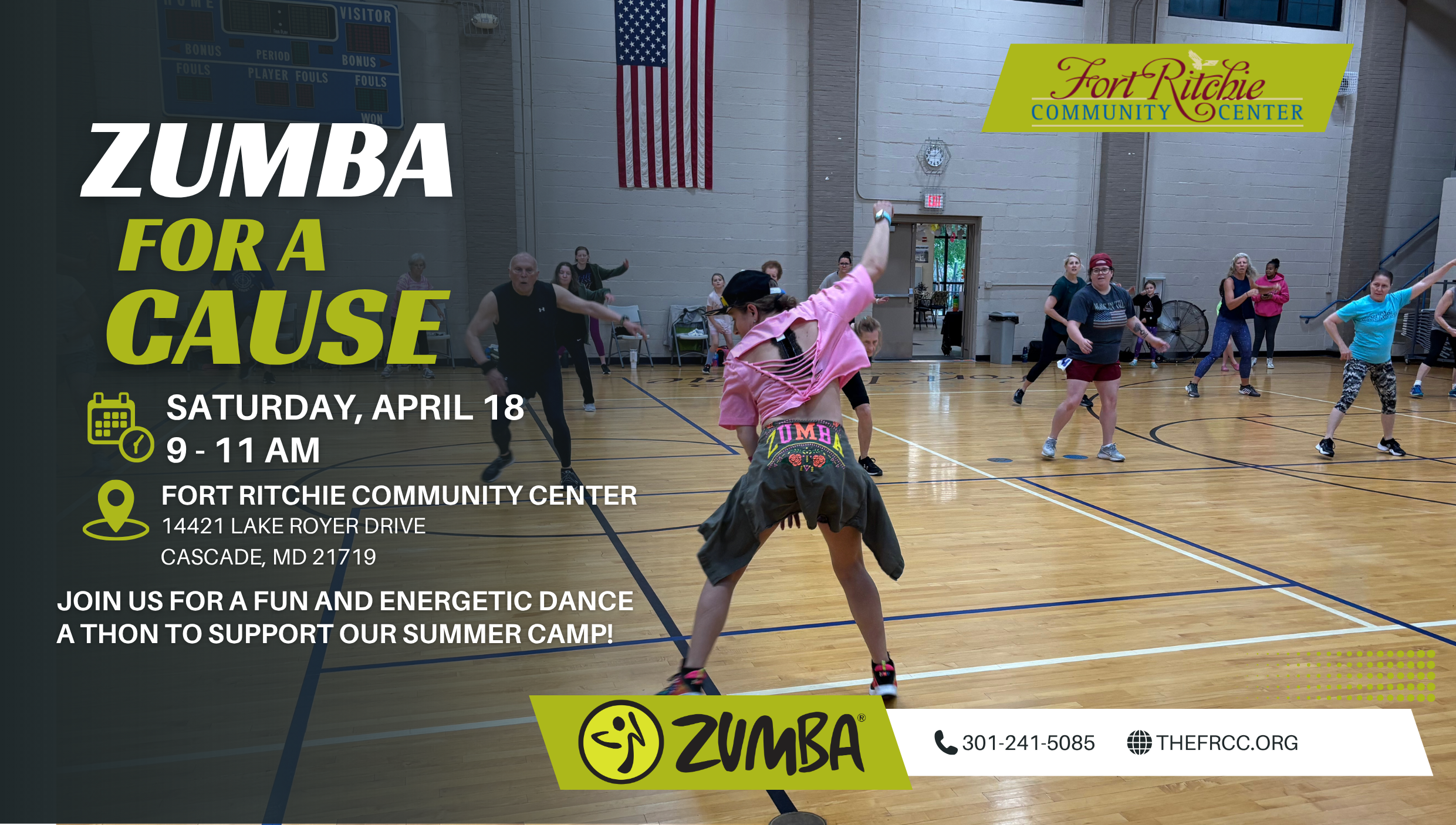 zumba for a cause - april 18 at fort ritchie community center